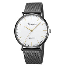 Load image into Gallery viewer, Modern Black Quartz Watch For Women Stainless Steel