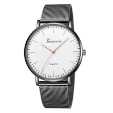 Load image into Gallery viewer, Modern Black Quartz Watch For Women Stainless Steel