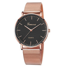 Load image into Gallery viewer, Modern Black Quartz Watch For Women Stainless Steel