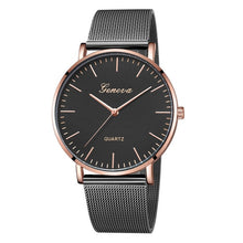 Load image into Gallery viewer, Modern Black Quartz Watch For Women Stainless Steel