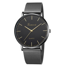 Load image into Gallery viewer, Modern Black Quartz Watch For Women Stainless Steel