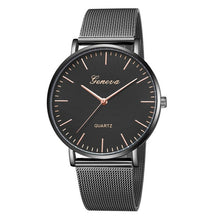 Load image into Gallery viewer, Modern Black Quartz Watch For Women Stainless Steel