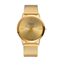 Load image into Gallery viewer, Casual Gold Quartz Wrist Watch For Women Stainless Steel