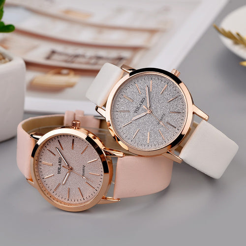 Leather Casual Watch For Women