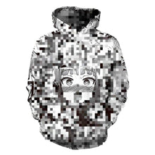 Load image into Gallery viewer, White Anime Camo Hoodie