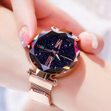 Load image into Gallery viewer, Magnet Starry Luxury Rose Gold Women Watch