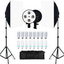 Load image into Gallery viewer, Photo Studio 8 LED 20W Softbox Kit