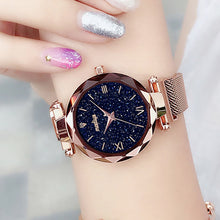 Load image into Gallery viewer, Magnetic Starry Quartz Wrist Watch For Ladies