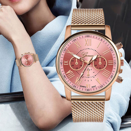Casual Stainless Steel Watch For Women