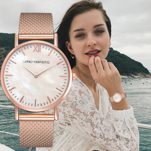 RoseGold Casual Watch For Women