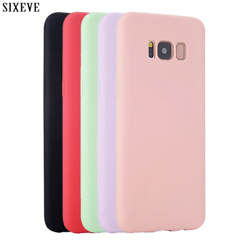Silicone Case for Samsung galaxy S8 S9 S10 Plus S6 S7 edge S4 S5 neo Note 8 9 3 4 5 A3 A5 A7 2015 2016 2017