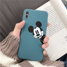 Load image into Gallery viewer, Remazy Matte Phone Cases for iPhone X XR XS XS Max Cartoon Mickey Mouse Soft TPU Case