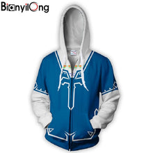 Load image into Gallery viewer, Blue And White Hoodie For Men